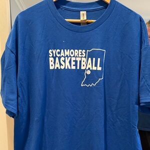 NWOT Gildan Blue Sycamores Basketball Tee (41)